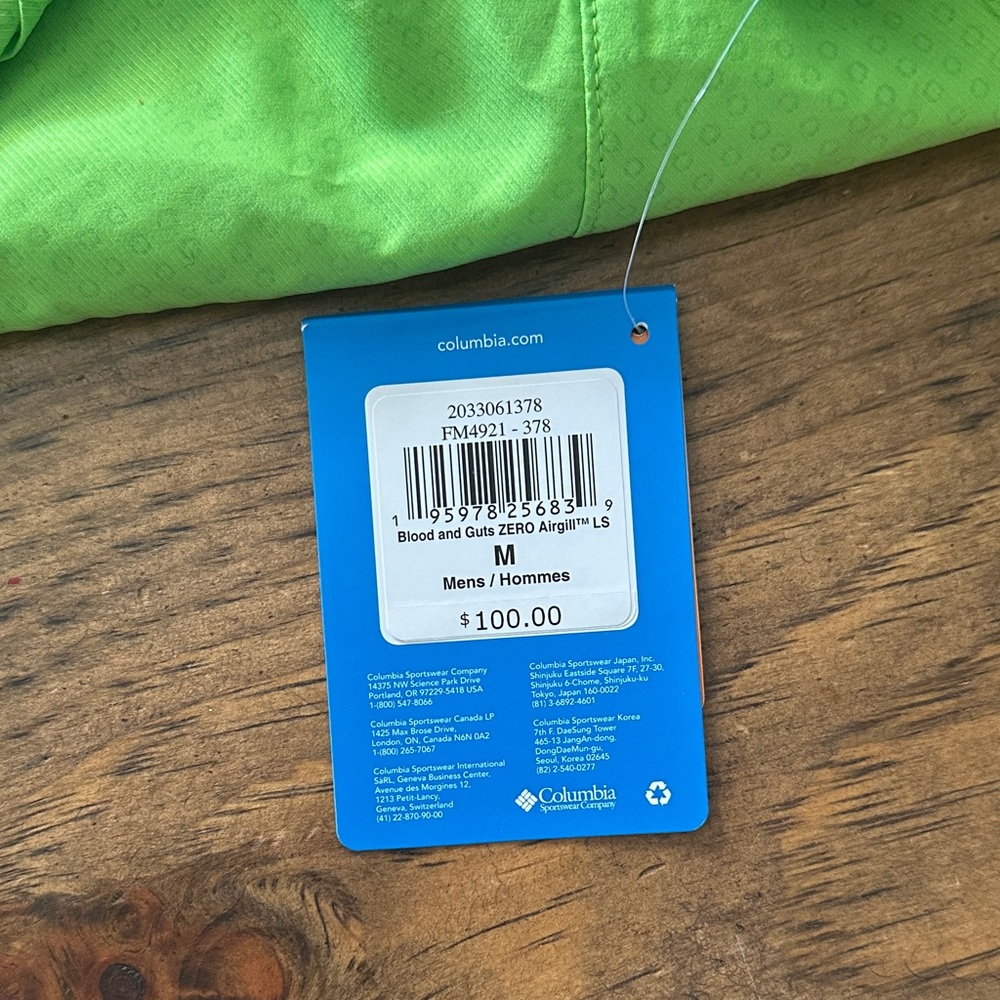 Bright green Columbia Button-Up Shirt - Picture 7 of 9